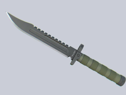 Tactical knife collection 3D Model