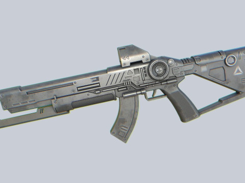 Scifi military rifle 3D Model