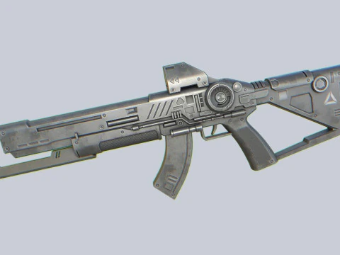 Fucile militare fantascientifico Modello 3D