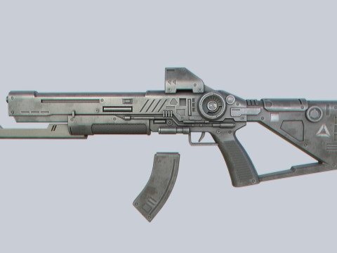 Scifi military rifle 3D Model