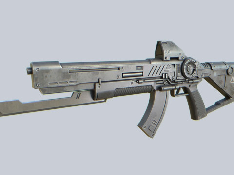 Scifi military rifle 3D Model