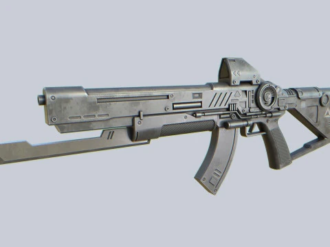 Fucile militare fantascientifico Modello 3D