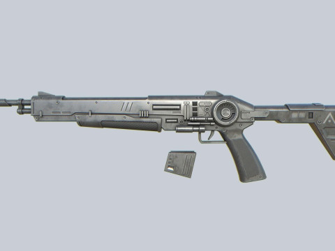 Scifi military rifle 3D Model