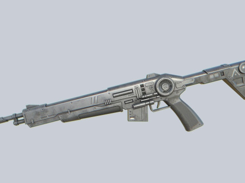 Scifi military rifle 3D Model
