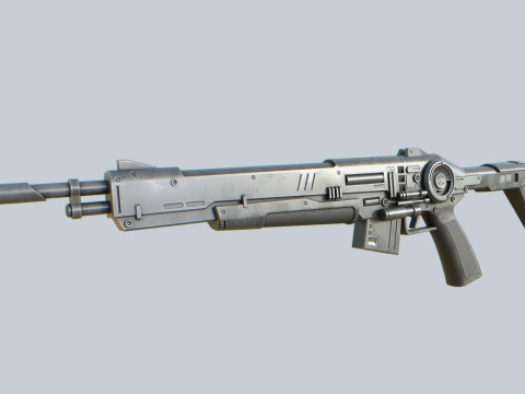 Scifi military rifle 3D Model