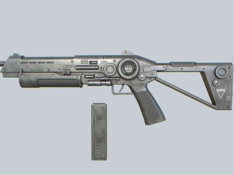 Scifi military rifle 3D Модель