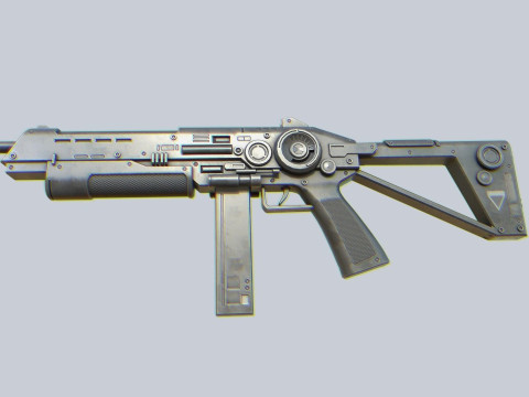 Scifi military rifle 3D Модель