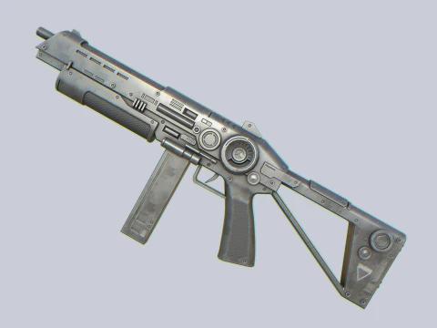 Collezione di fucili militari Scifi Modello 3D