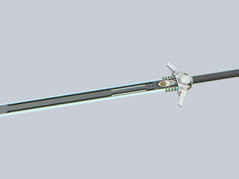 Scifi sword Modello 3D