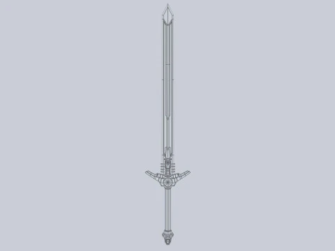 Scifi sword 3D Model