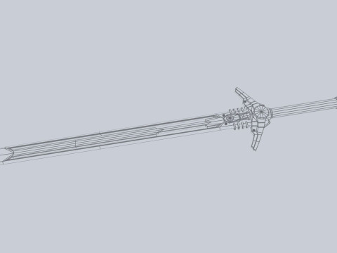 Scifi sword Modello 3D
