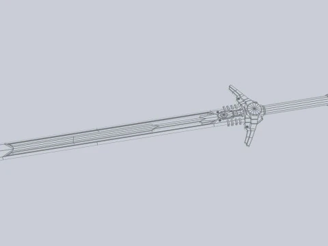 Scifi sword 3D Model