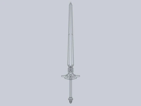 Scifi sword 3D Model