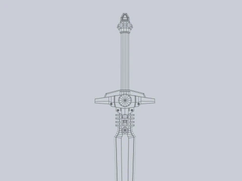 Scifi sword 3D Model