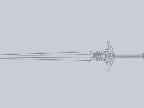 Scifi sword Modelo 3D