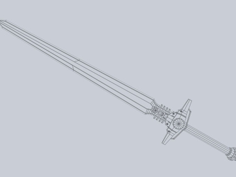 Scifi sword Modelo 3D