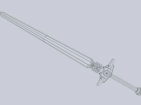 Scifi sword 3D Model