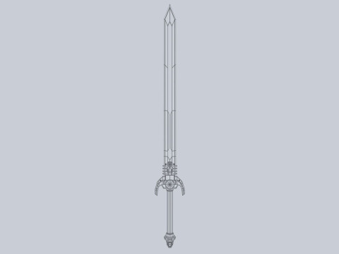 Scifi sword 3D Model