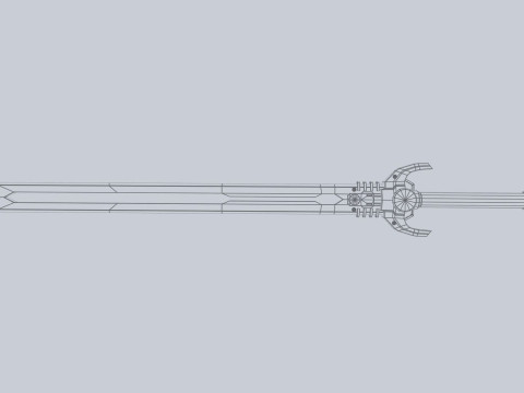 Scifi sword 3D Model