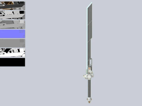 Bilim kurgu kılıcı 3D Model