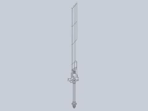 Scifi sword 3D 模型