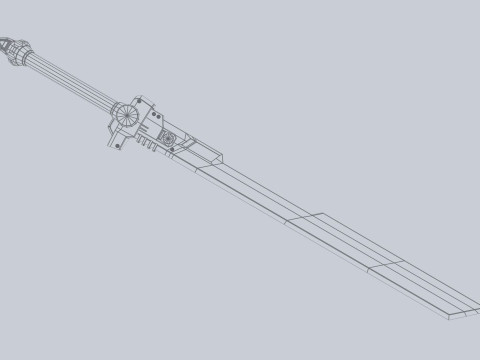 Scifi sword 3D 模型
