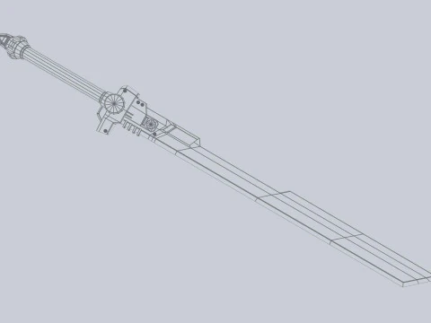 Bilim kurgu kılıcı 3D Model