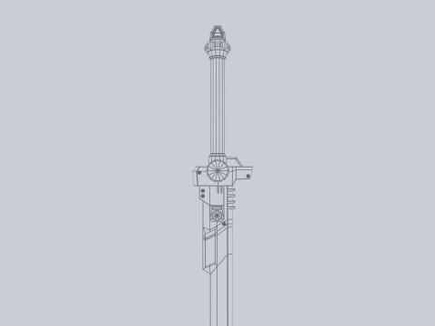 Scifi sword 3D 模型