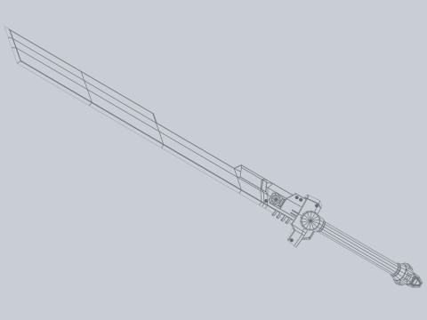 Scifi sword 3D 模型
