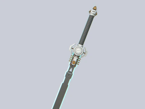 Spada fantascientifica Modello 3D