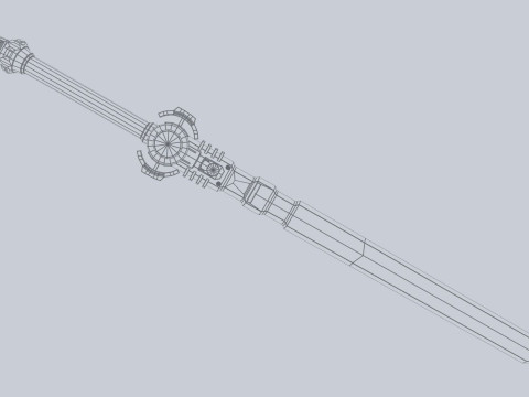 Scifi sword 3D Model