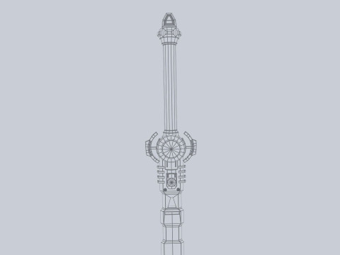 Scifi sword 3D Model