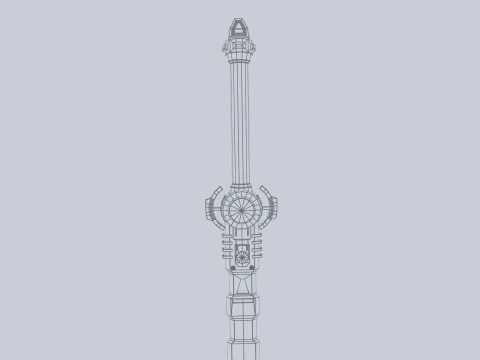 Spada fantascientifica Modello 3D