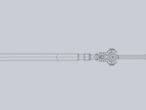 Scifi sword 3D Model