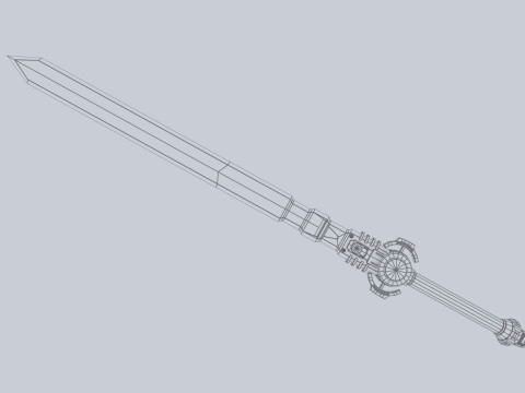 Scifi sword 3D Model