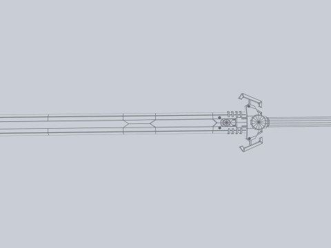 Scifi sword 3D Модель