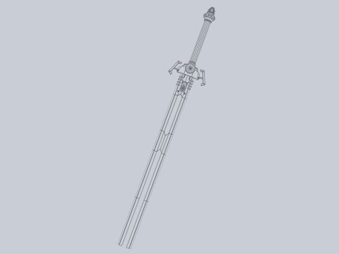 Scifi sword 3D Модель