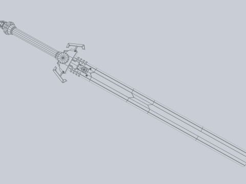 Scifi sword 3D Модель