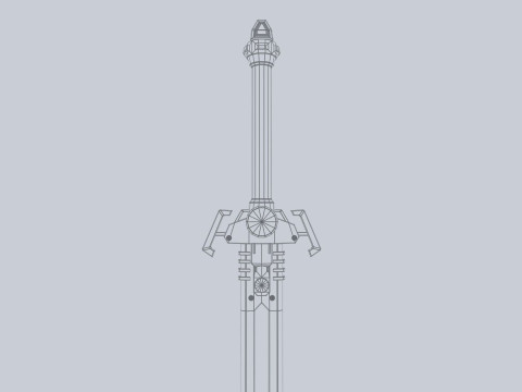 Scifi sword 3D Модель