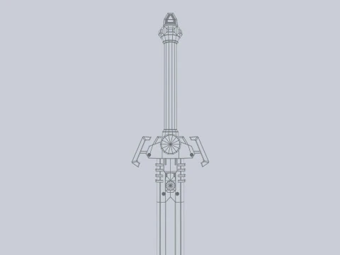 Scifi-zwaard 3D Model