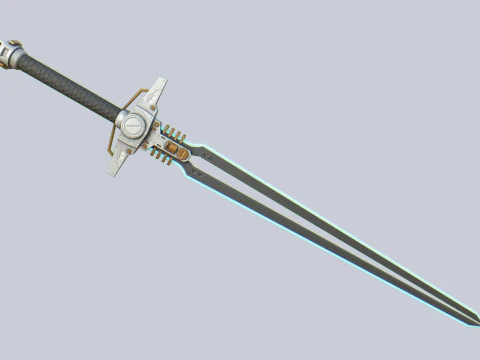 Scifi sword collection 3D Model