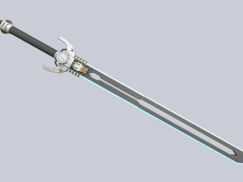 Scifi sword collection 3D Model