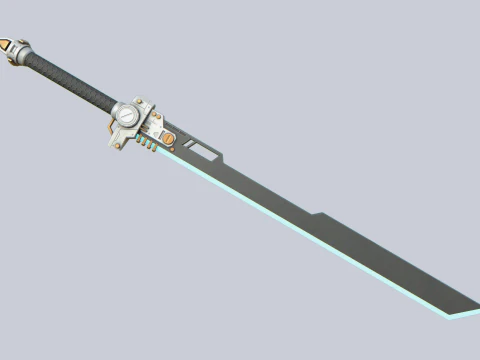Scifi sword collection 3D Model