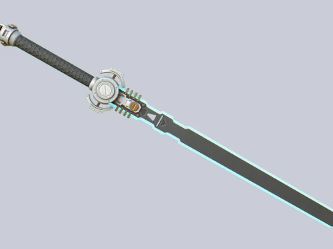 Scifi sword collection 3D Model
