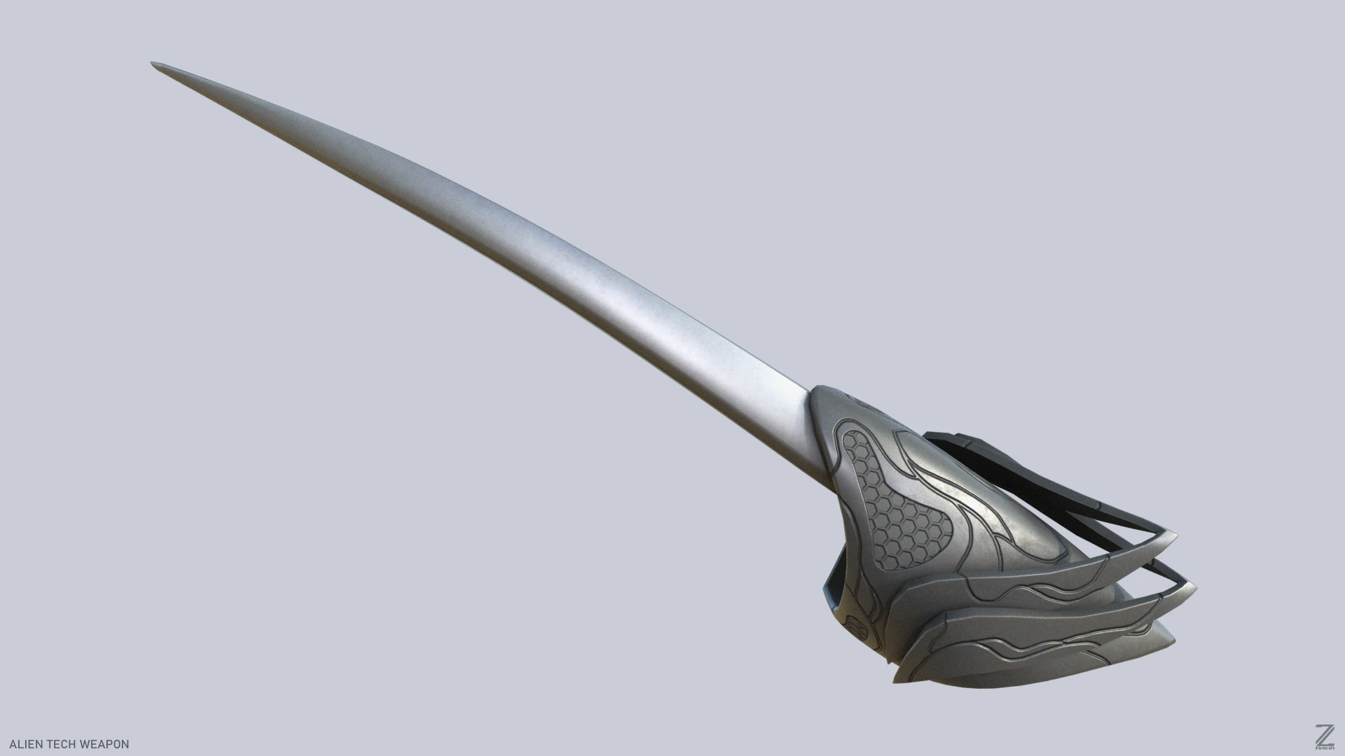 Arme technologique extraterrestre Modèle 3D .c4d .max .obj .3ds .fbx .stl .blend 