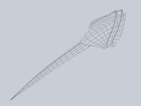 Alien tech weapon Model 3D