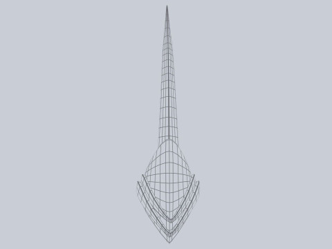 Alien tech weapon Model 3D