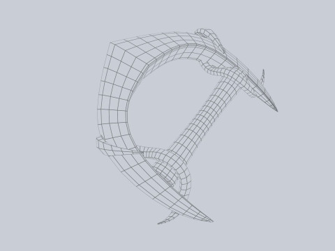 Alien tech weapon 3D Model