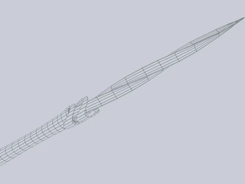 Інопланетна технічна зброя 3D Модель