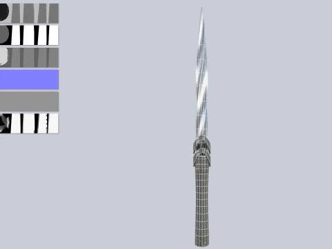 Alien tech weapon collection 3D Model